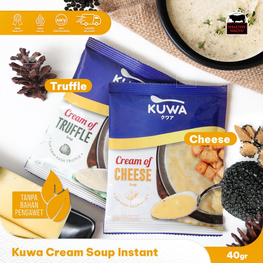 

Kuwa Cream Soup Instant Non MSG Halal 40gr HealthyWagyu
