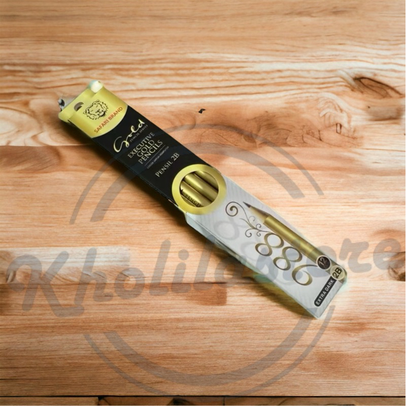 

Pensil 2B Gold 988 Safari isi 12 pcs