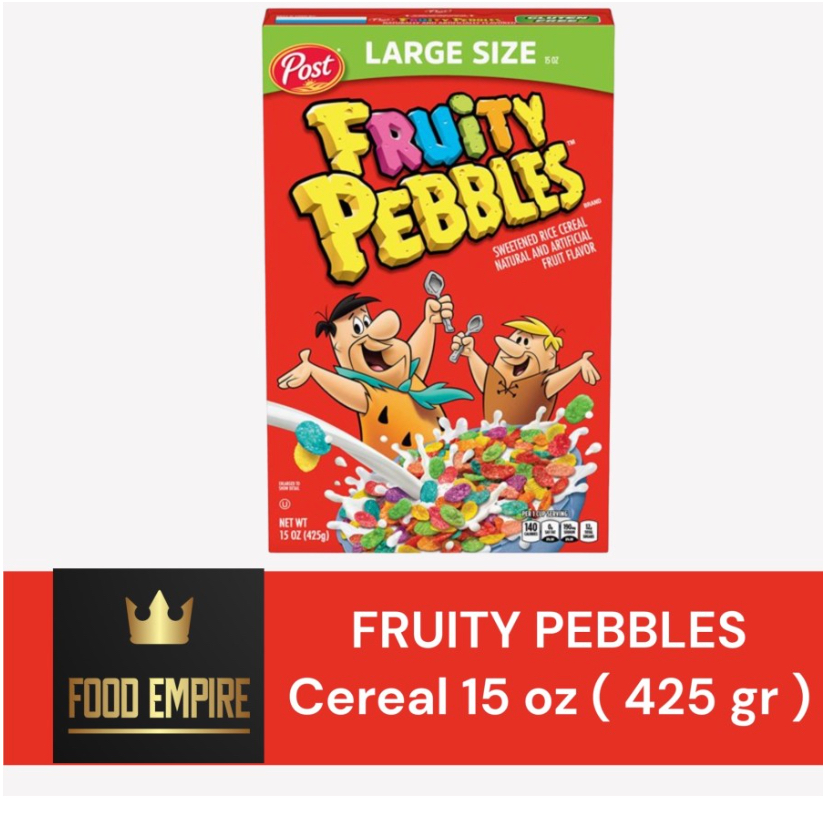 

POST FRUITY PEBBLES Cereal 15 oz | Sereal 425 gram