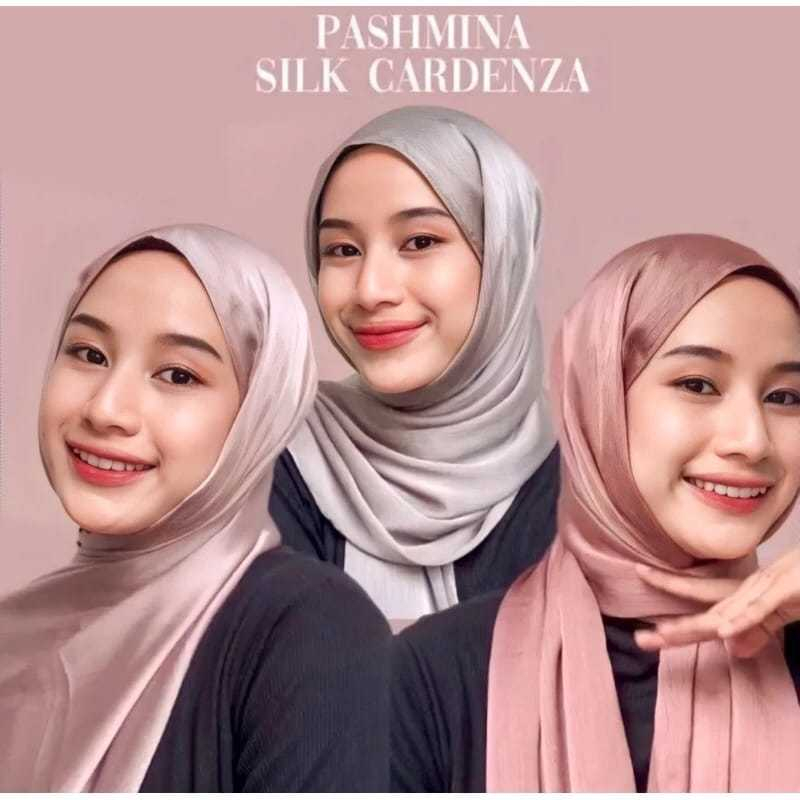 PASHMINA CRADENZA SILK/ PASHMINA SILK PREMIUM/ HIJAB PASHMINA SILK