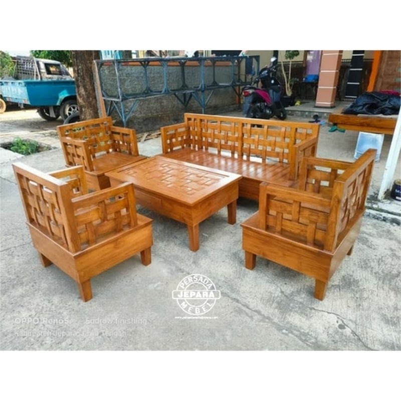 Kursi tamu minimalis ukir sulam / Kursi tamu jati minimalis / Kursi tamu jati / Kursi tamu / Kursi /