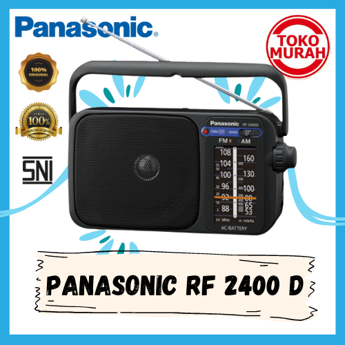 Radio Portabel/Portable Radio PANASONIC RF 2400 D Baterai &Listrik FM/AM