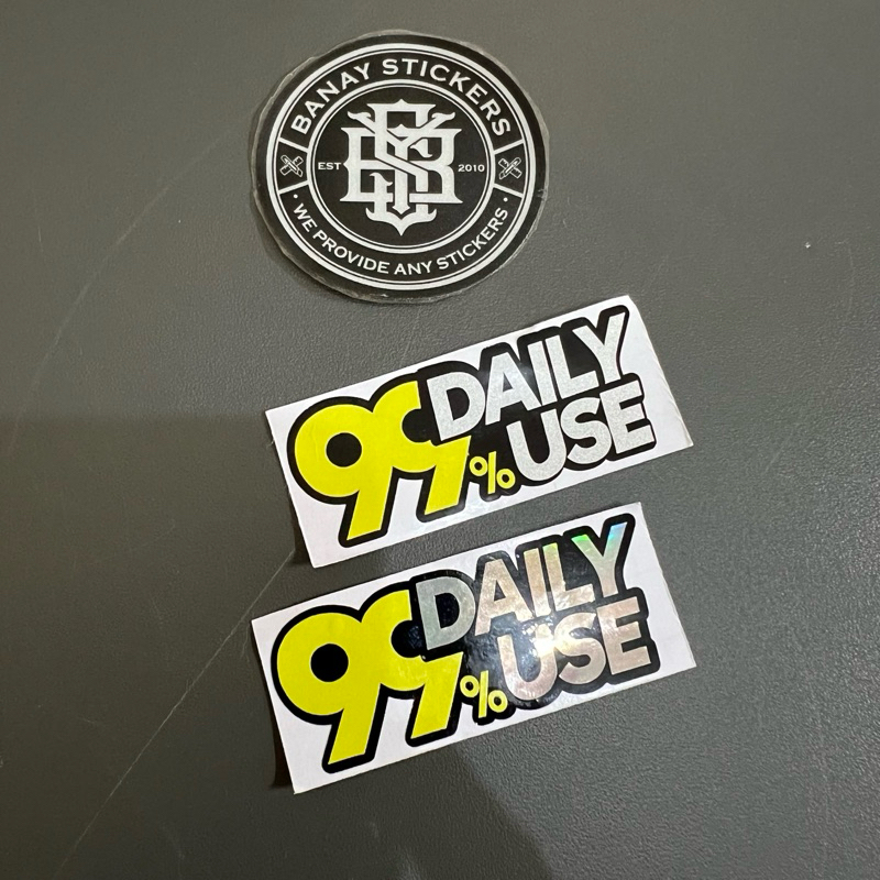 

Stiker Sticker 99% DAILYUSE Cutting