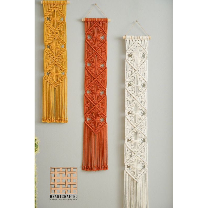 macrame hiasan dinding aesthetic panjang