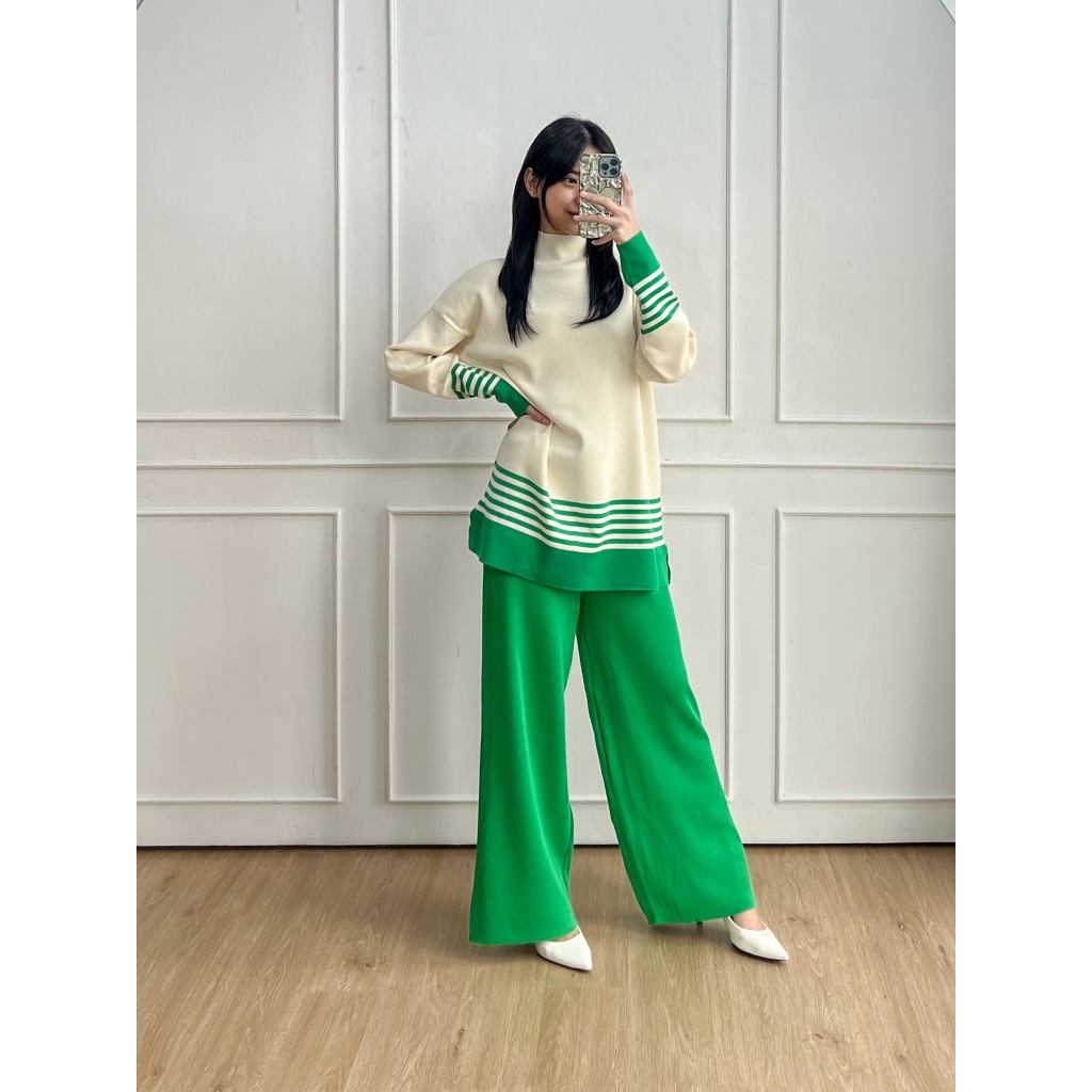 DOLLA - Candy Set Knit Setelan Rajut Lounge Outfit