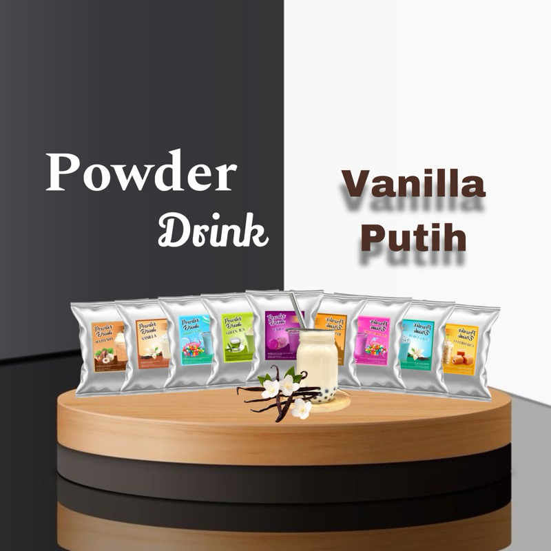 

Bubuk Minuman Reguler Rasa Vanilla Putih 500gr