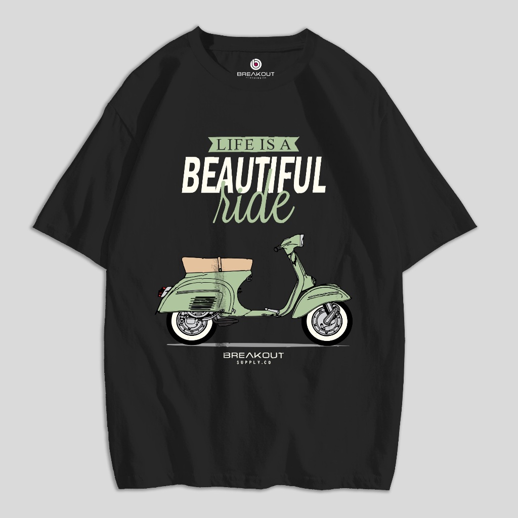 kaos vespa tshirt vespa beautiful ride kaos scooter tshirt scooter beautiful ride