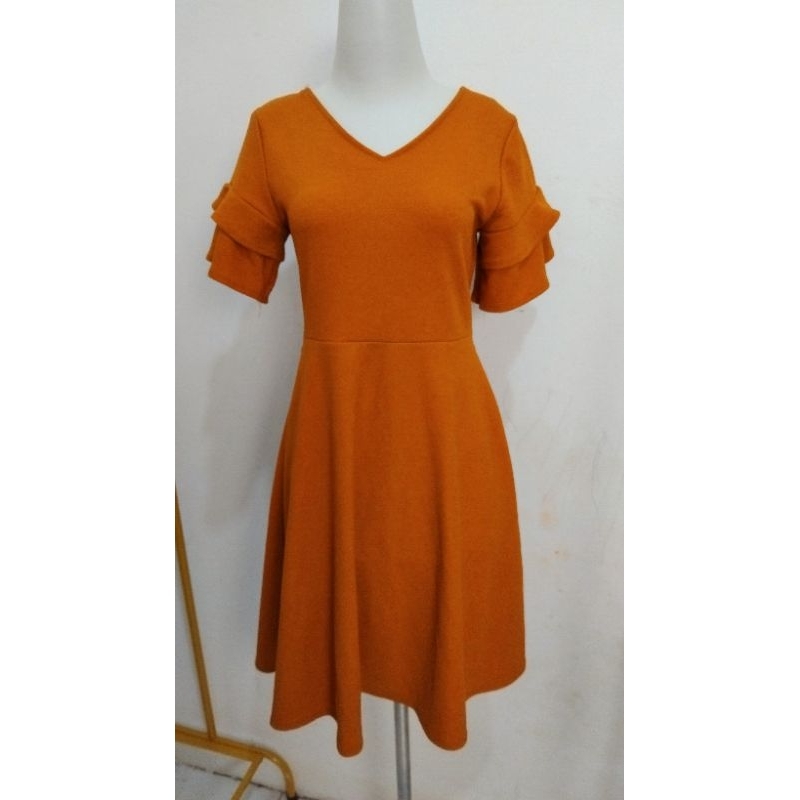 DRESS LUTUT LENGAN PENDEK KONDANGAN DRESS KOREA DRESS CODE