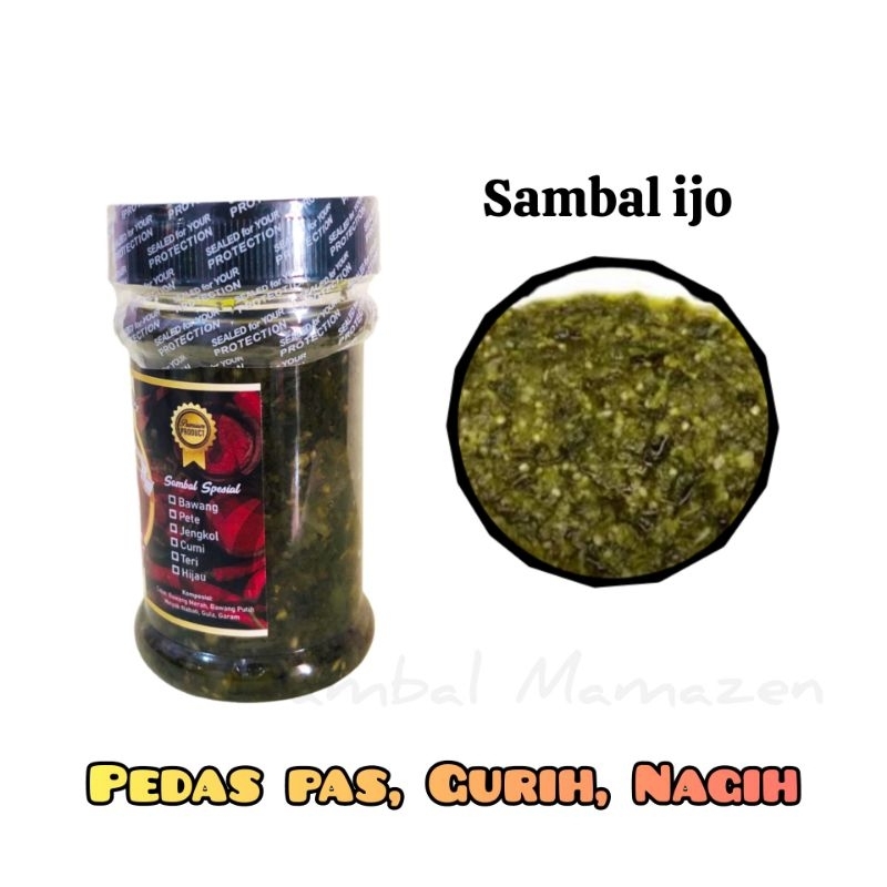 

Sambal ijo Khas Pawon Mamazen uk 150gr