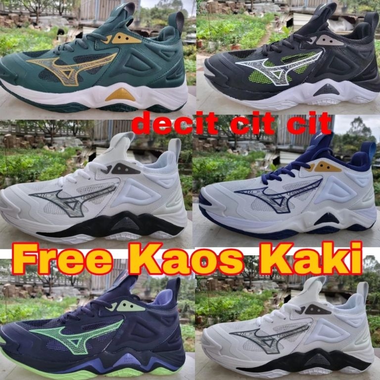 LANGSUNG ATC Sepatu Voli Mizuno Wave Momentum 3 Sepatu Voli Volley Mizuno Sepatu Pria Mizuno Momentu