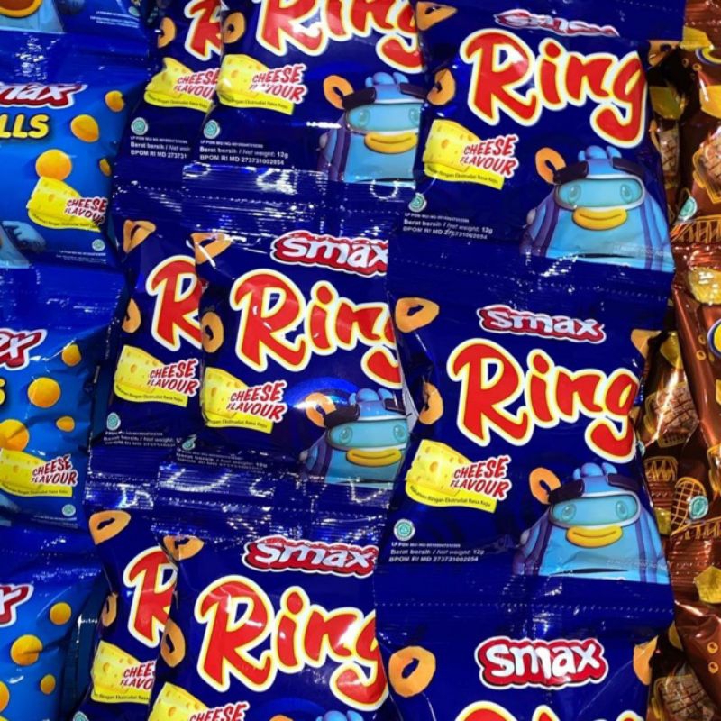 

snack ring kemasan lebih besar / ciki ring kemasan baru / 1 renceng isi 10 bungkus