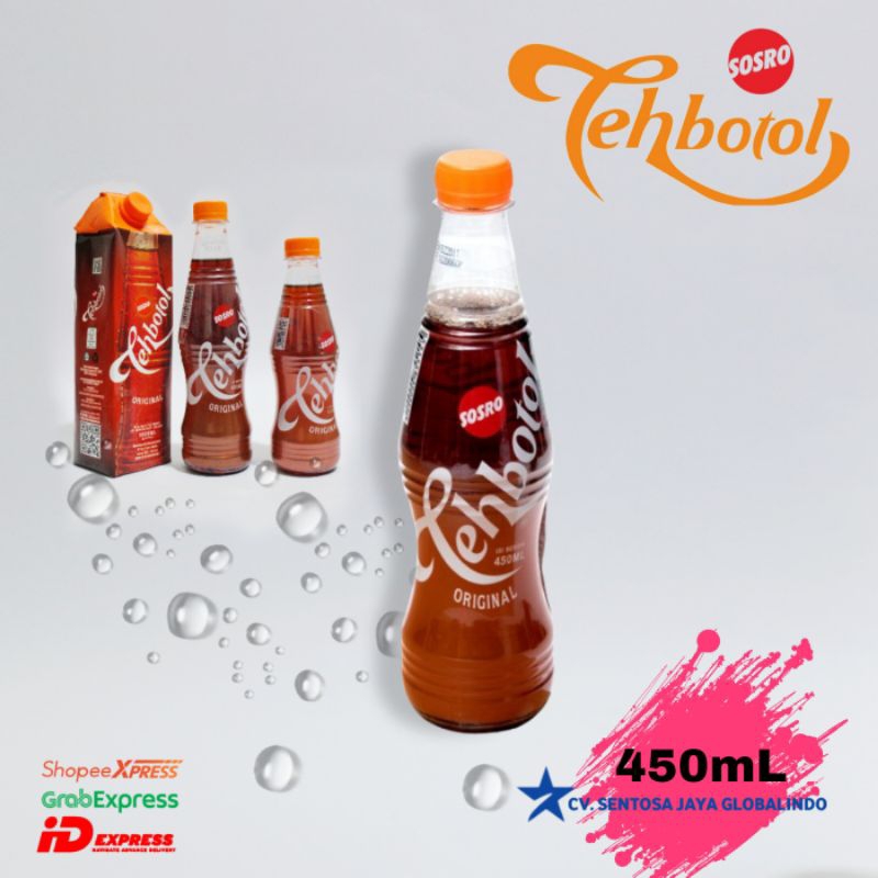 

(Beli 2 gratis 1 )Teh Botol Sosro - Botol | Netto 450 Ml