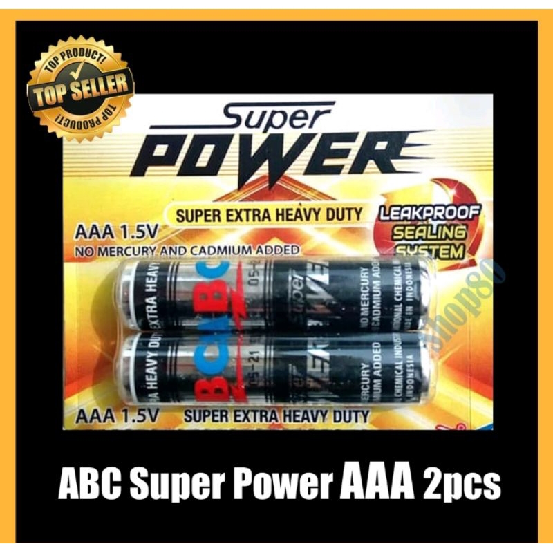 BATERAI ABC SUPER POWER KECIL 2 PCS