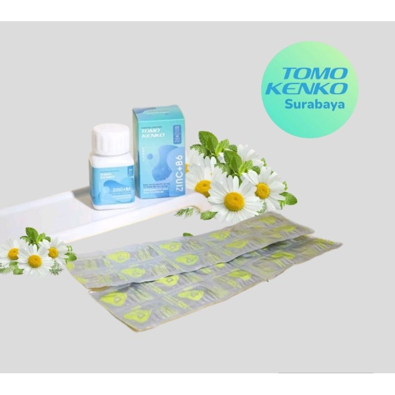 Tomo Kenko Zinc Vit B6 + 2 Strip Vitamin D3 1000 IU