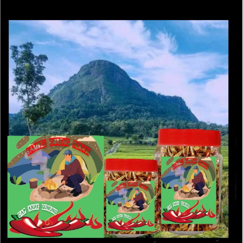 

*PROMO BELI 2 GRATIS 1*SAMBEL GORENG TERASI ANAK GUNUNG 200gr *PROMO BELI 2 GRATIS 1*