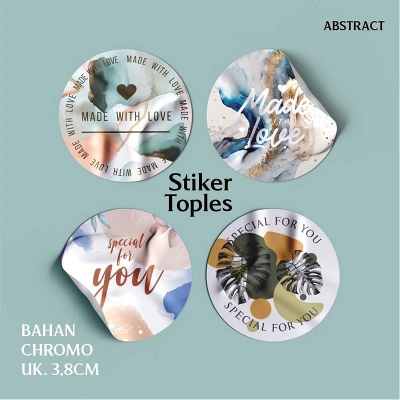 

STIKER TOPLES | STIKER TOPLES KUE KERING | STIKER TOPLES AESTHETIC | STIKER ISI 100 PCS