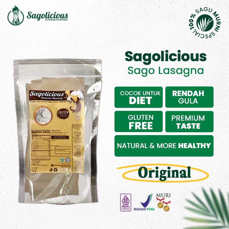 

Sagolicious - Original - Lasagna Sagu Kering Original