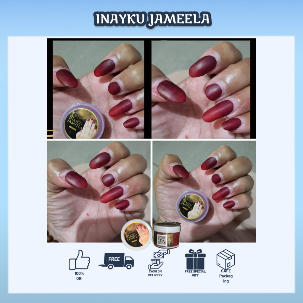 Grosir Inayku Jameela Kutek Halal - Grosir Kutek Halal Inayku Jameela Marron - 12 pcs