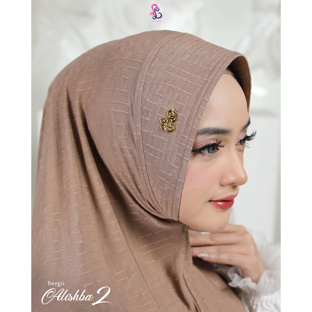 Hijab Instan Jumbo Jilbab Ped Alishba 2 Linalivia