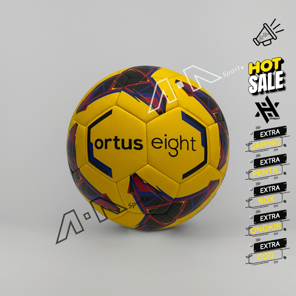 ORTUSEIGHT Bola sepak size 5 ORTUSEIGHT CYCLONE bola kaki sepak murah