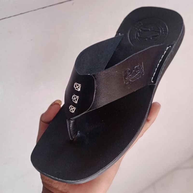 feath3|sandal sendal pria asli kulit jepit swalow original casul jps01