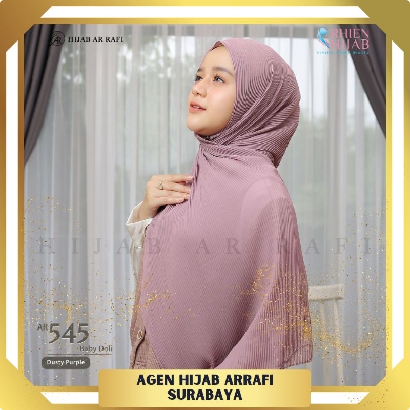 Hijab Arrafi AR 545 Pashmina Plisket Shawl Tudung Pashmina Terlaris Segiempat Segi Empat ArRafi