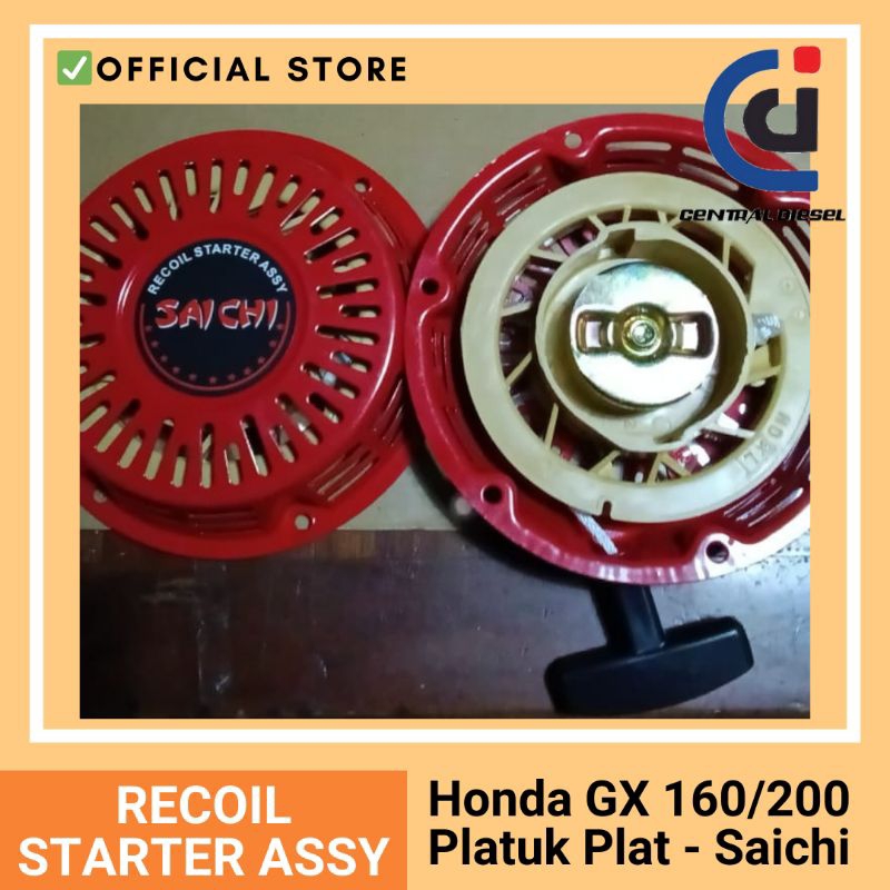 Recoil Stater / Tarikan Stater Mesin Diesel Honda GX 160 / GX 200 Platuk Plat SAICHI