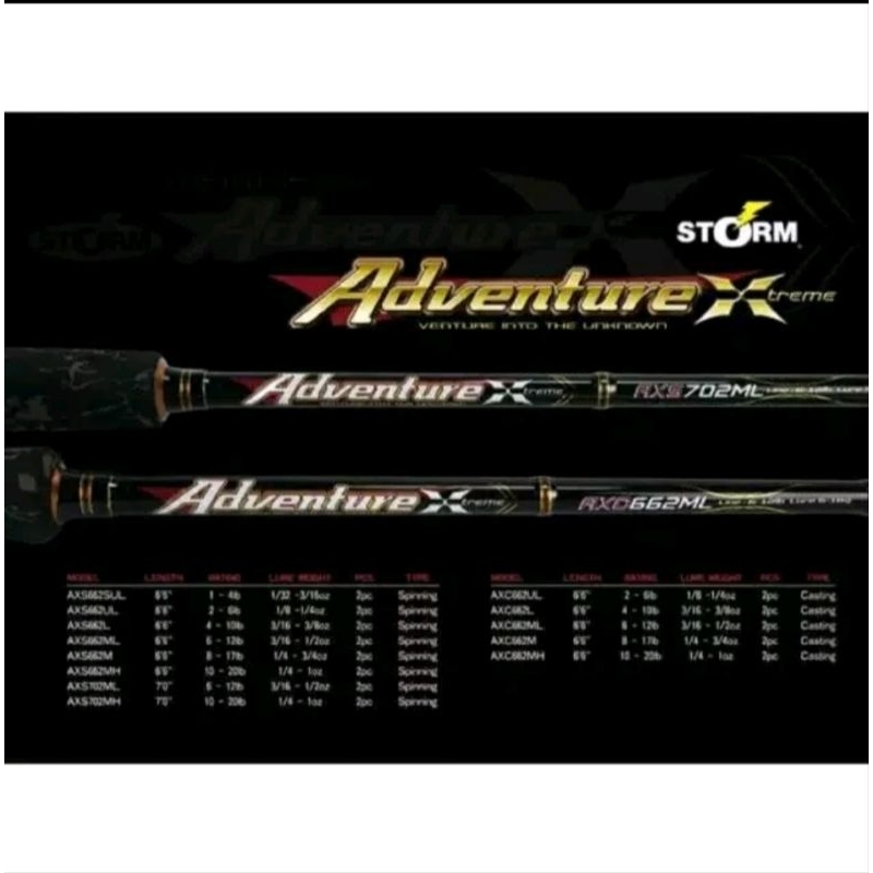 Storm Adventure Xtreme spinning 662MH 662ML