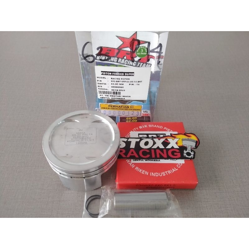 FORGED PISTON BRT 63 NMAX AEROX PEN 14 seher pin