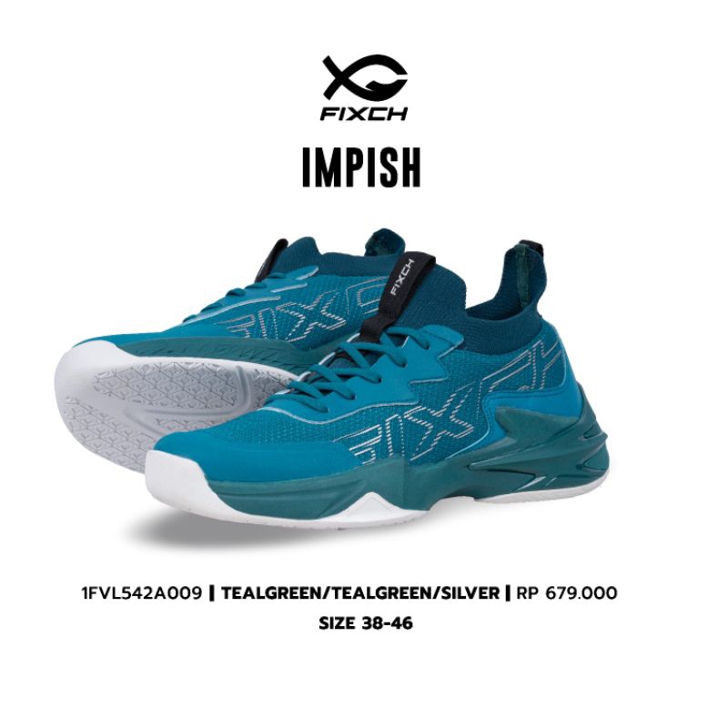 SEPATU VOLI FIXCH SPORTS / VOLLY ORIGINAL -sepatu voli ,volley ,voly fixch sports terbaru ; IMPISH T