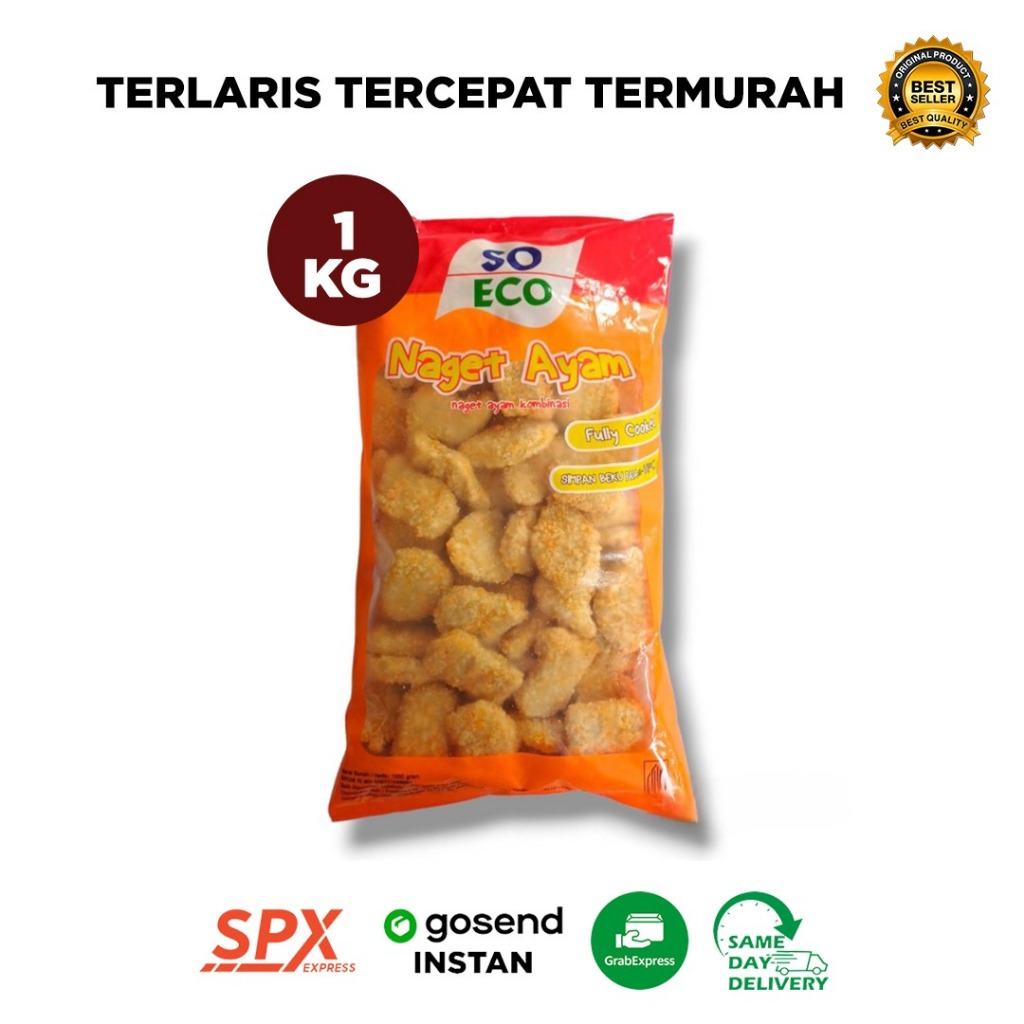 

SO ECO CHICKEN NUGGET 1KG NAGET AYAM HALAL