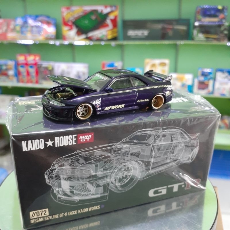 Kaido*House Mini GT Nissan Skyline GT-R R33 kaido works 072 Ungu