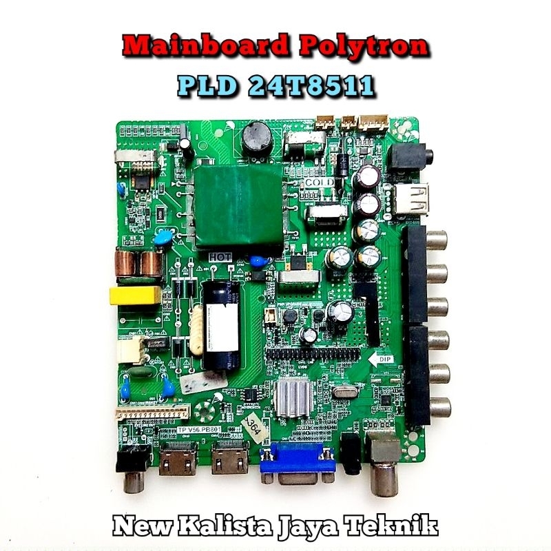MAINBOARD TV POLYTRON 24T8511B 24T8511C ORIGINAL TP.V56.PB801 MB POLYTRON PLD 24T8511 MOTHERBOARD TV