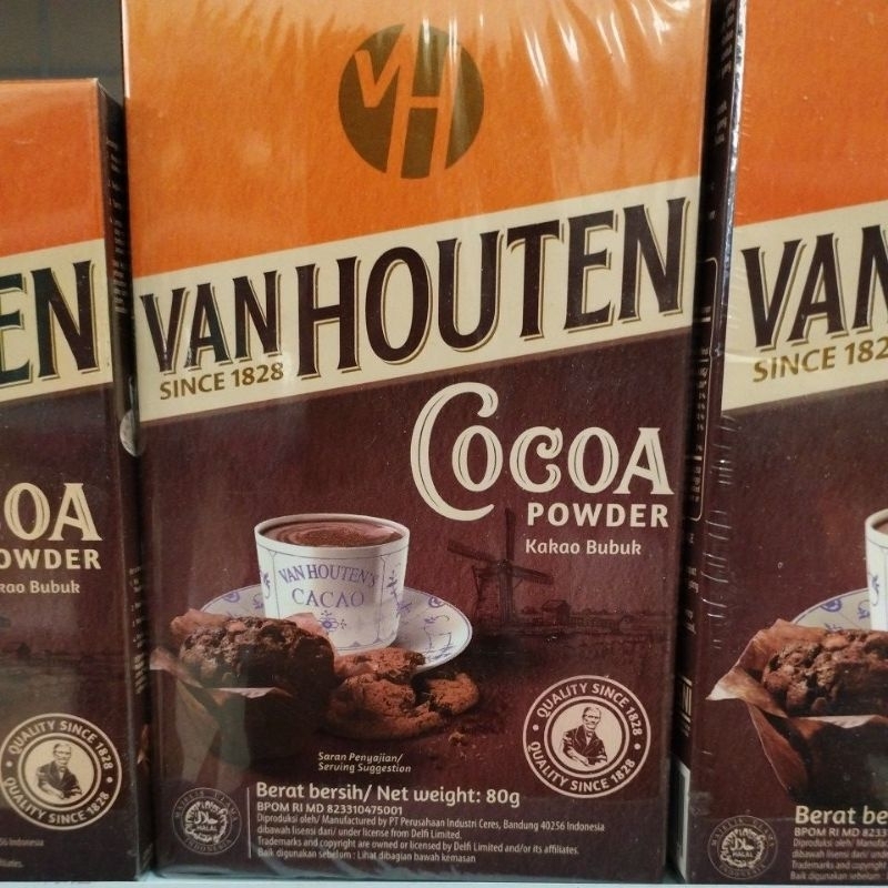 

Kakao Bubuk Van Houten 80g Cocoa Powder