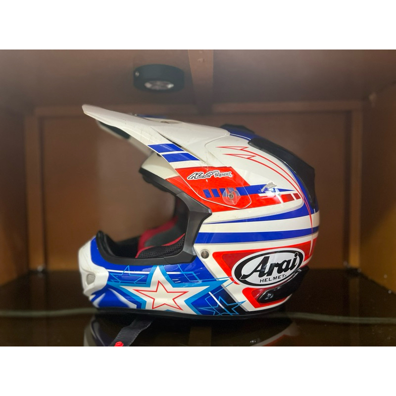 Arai VX 4 Cross White Blue Size M (Second) Helm Motocross/Trail