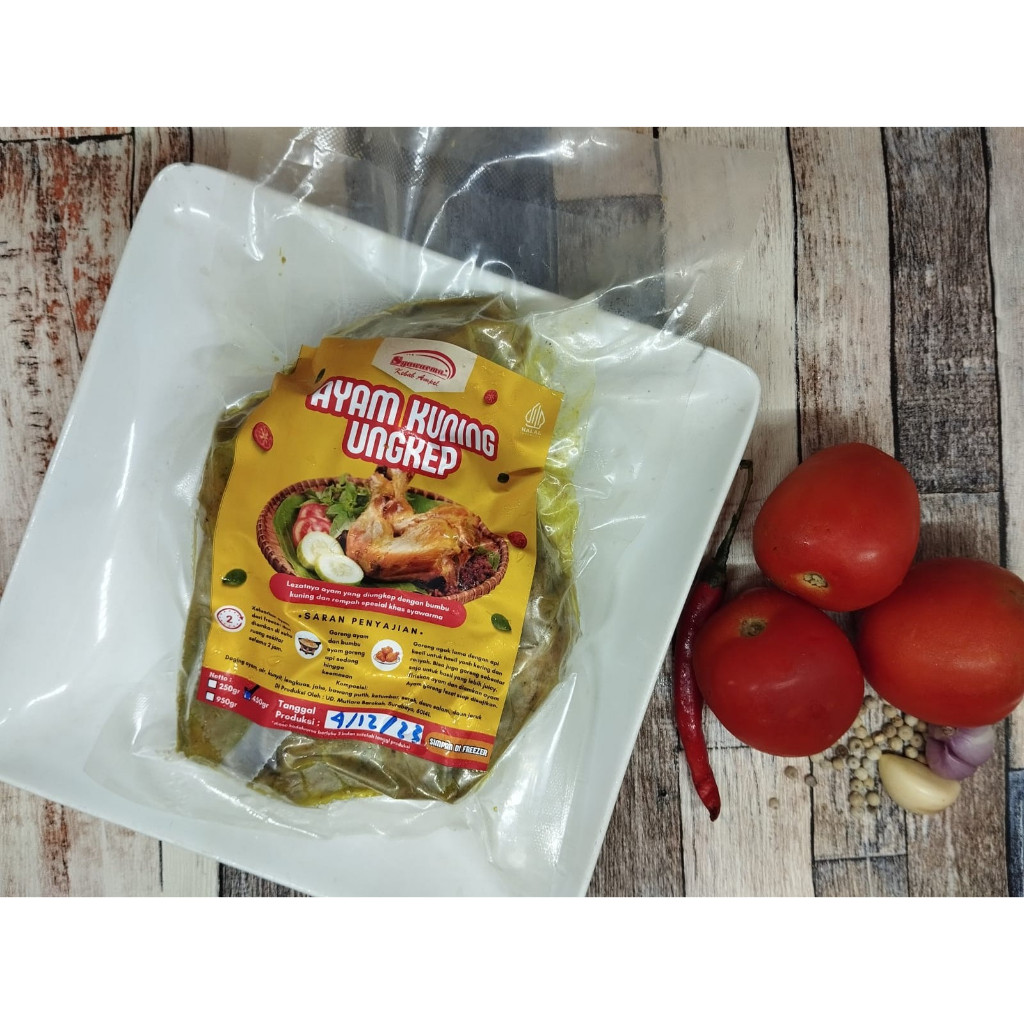 

Ayam Ungkep Bumbu Kuning Siap Goreng Syawarma + Sambal