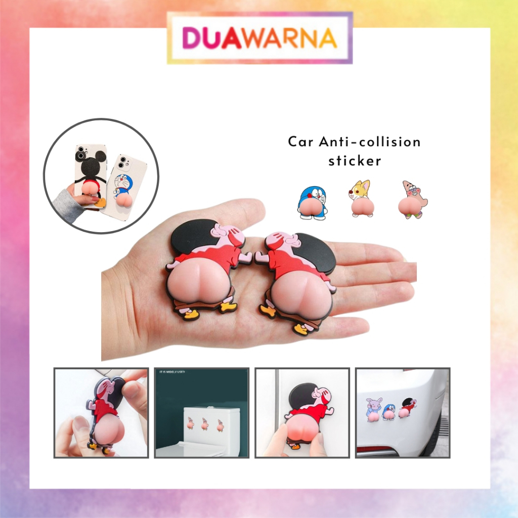 

DuaWarna Stiker Silikon 3D Silikon Stiker Character / Stiker Kartun 3D