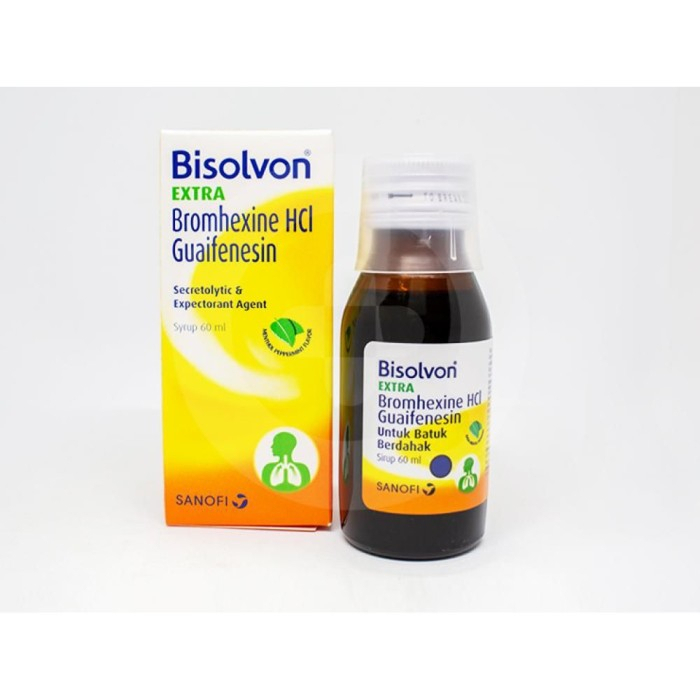 Bisolvon Extra Sirup /Batuk berdahak/ Obat Batuk Dewasa