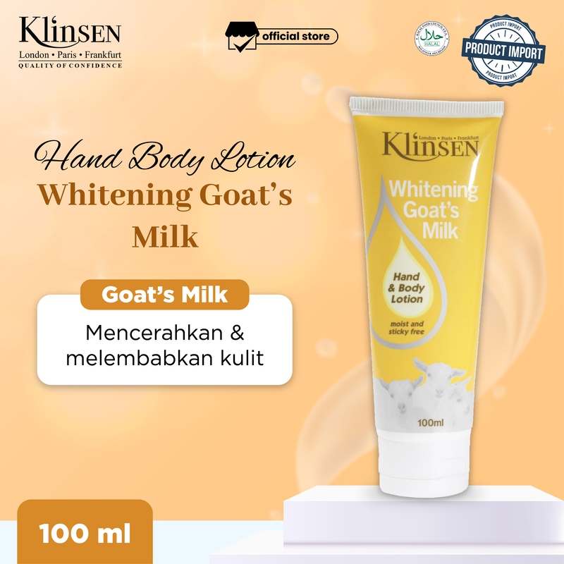 Hand Body Lotion Klinsen Whitening Goat's Milk 100 ml