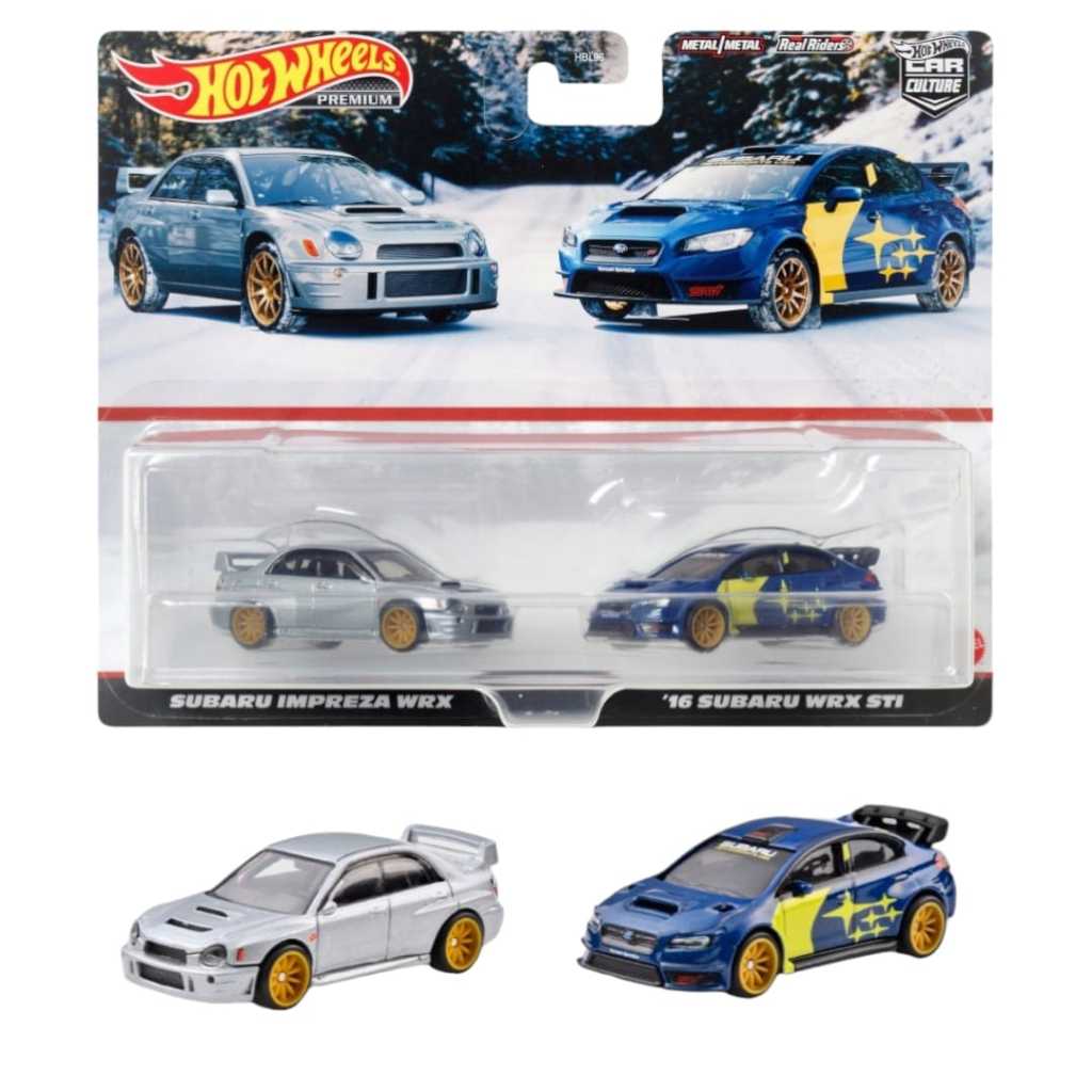 HotWheels 2Pack Subaru Impreza WRX + Subaru WRX STi ORIGINAL
