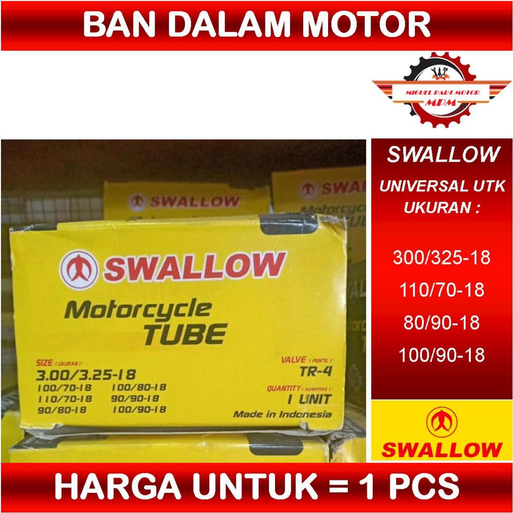 Ban dalam motor swallow ukuran 300/325 ring 18 100/80 ring 18 110/70 ring 18 90/90-18