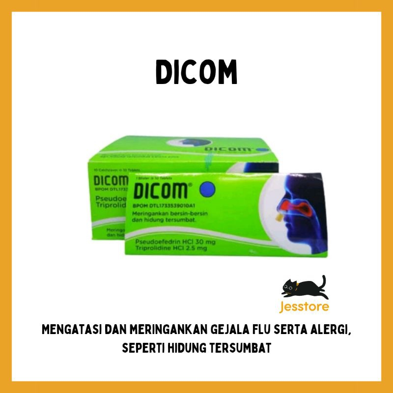 DICOM TABLET (OBAT FLU UNTUK HIDUNG TERSUMBAT)