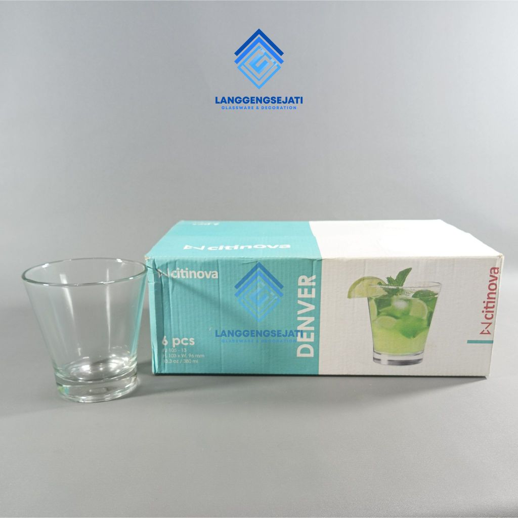 [ 6 PCS ] GELAS CITINOVA DENVER / GELAS MINUM / GELAS JUS / GELAS KACA / GELAS KOPI
