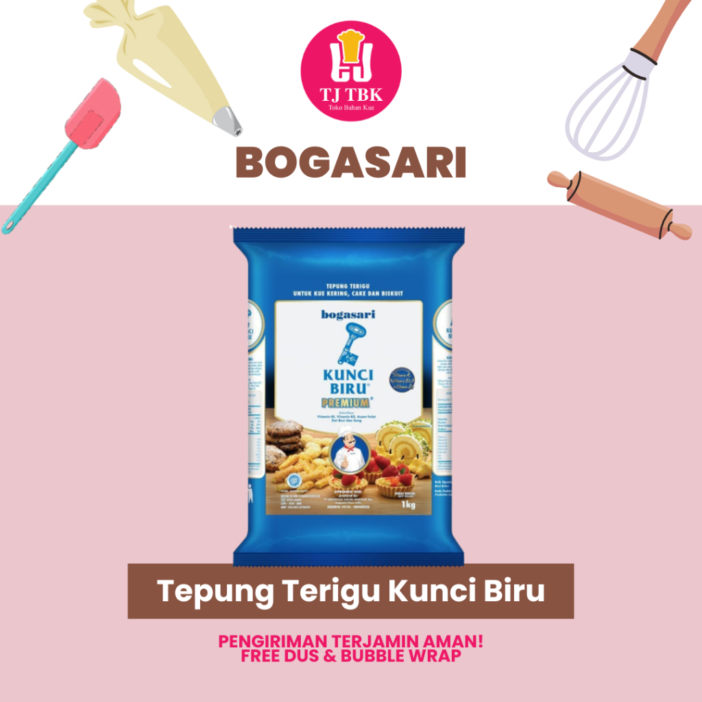 

Tepung Terigu Kunci Biru Premium 1kg