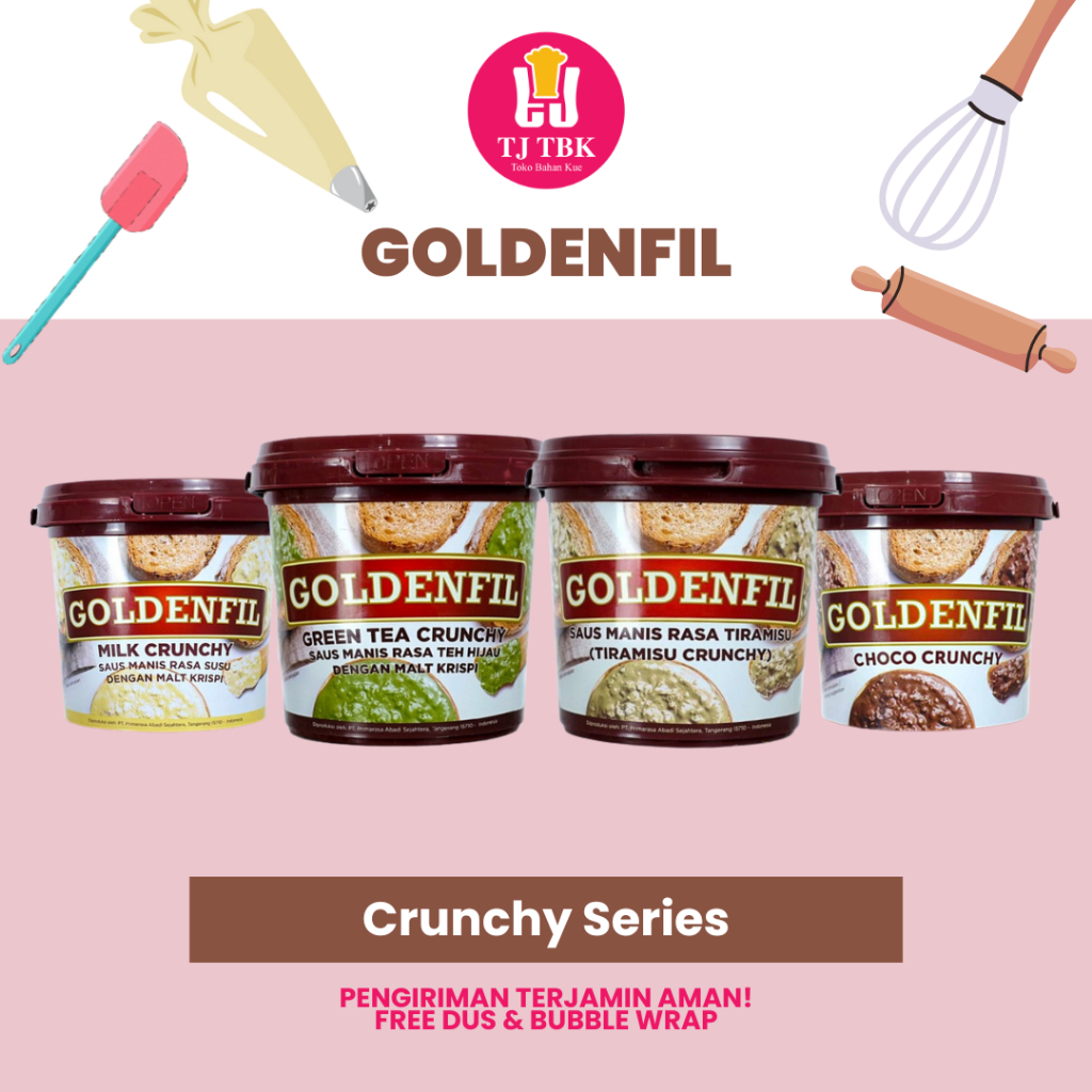 

GOLDENFIL Choco Crunchy/Milky Crunchy/Greentea Crunchy/Hazelnut Crunchy 1kg