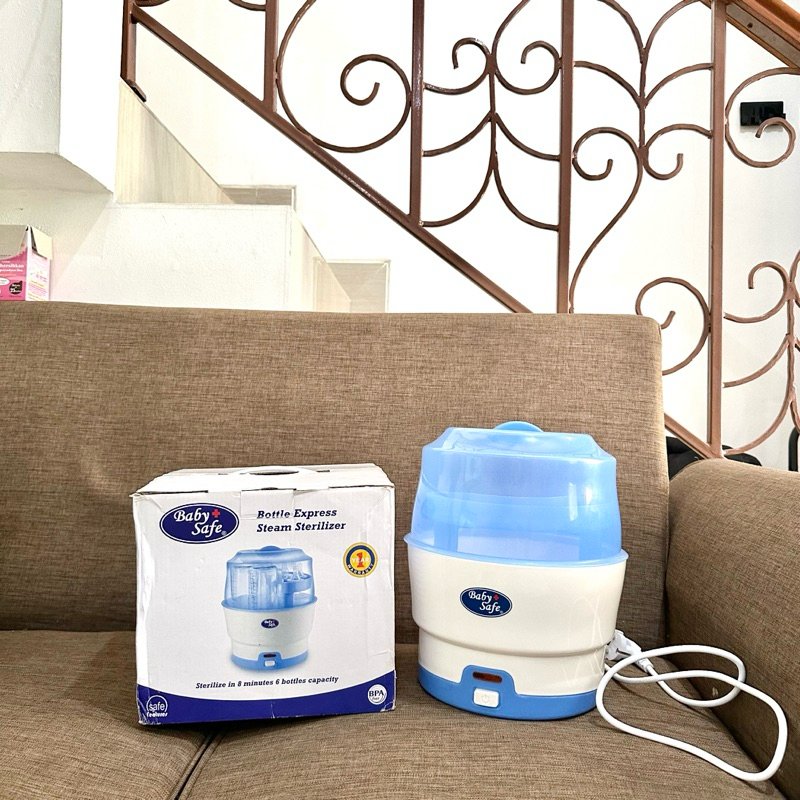 -Preloved- babysafe bottle express steam sterilizer