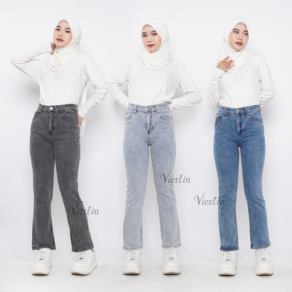 VIERLIN - Jeans 2591 2592 2593 - CELANA JEANS BASIC WANITA