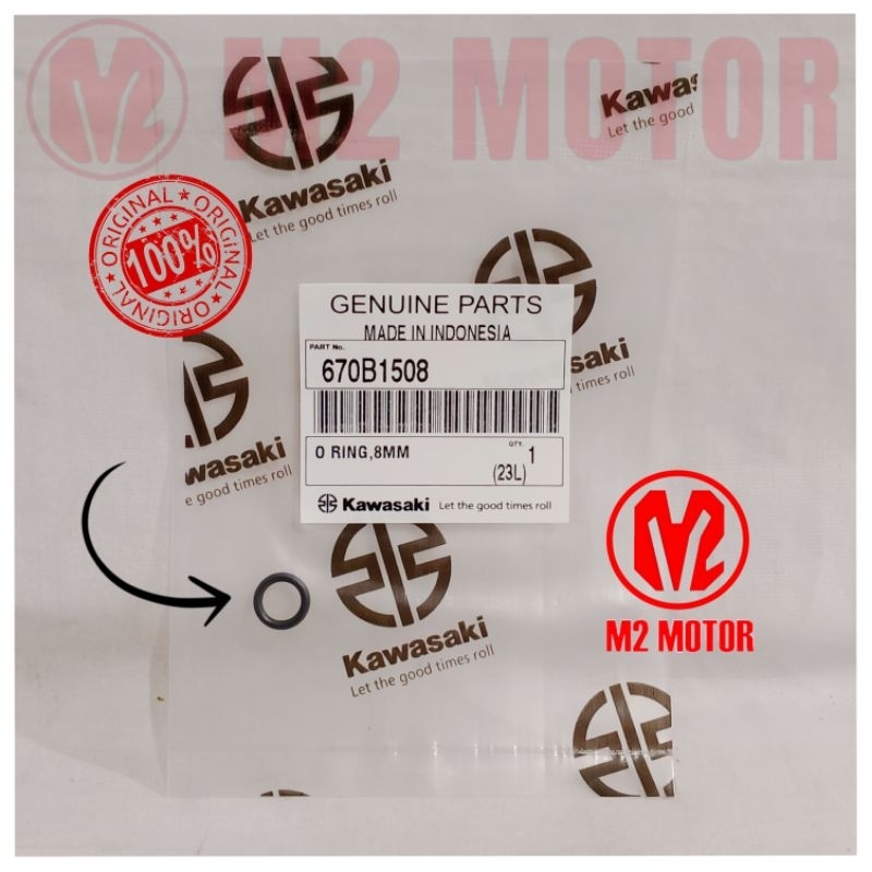 ORING BAUT TANAM BLOK 670B1508 ORIGINAL KAWASAKI