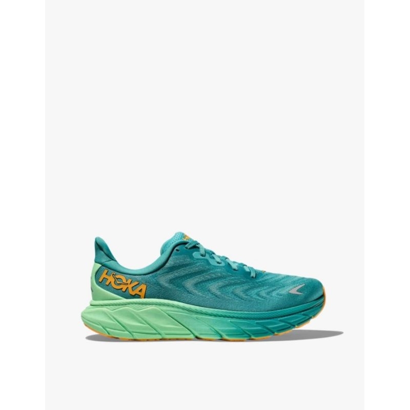 Hoka One One Arahi 6 Men's Running Shoes - Ocean Mist/Lime Glow