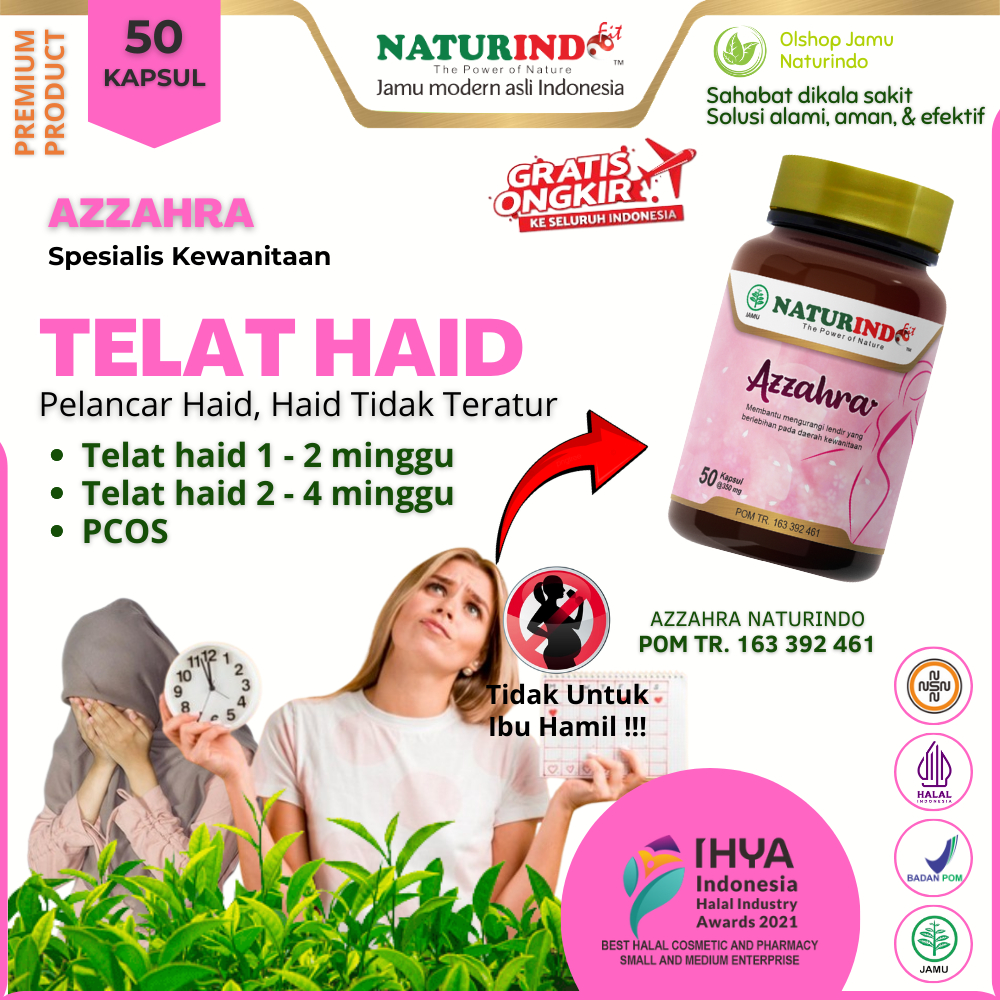 Obat Telat Datang Bulan Pelancar Haid Ekstrak Manjakani Pereda Nyeri Haid PCOS Jamu Pelancar Haid Te